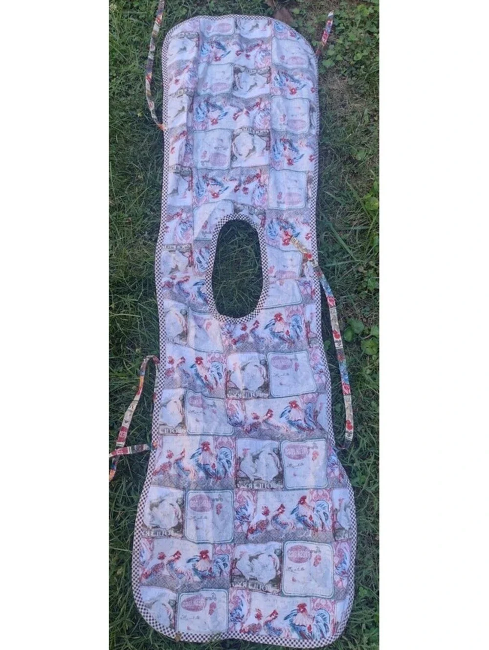 Country Chicken Apron Lot Reversible Farmhouse Rooster Hen Cotton Kitchen Set 2